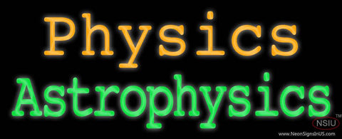 Custom Physics Astrophysics Real Neon Glass Tube Neon Sign 