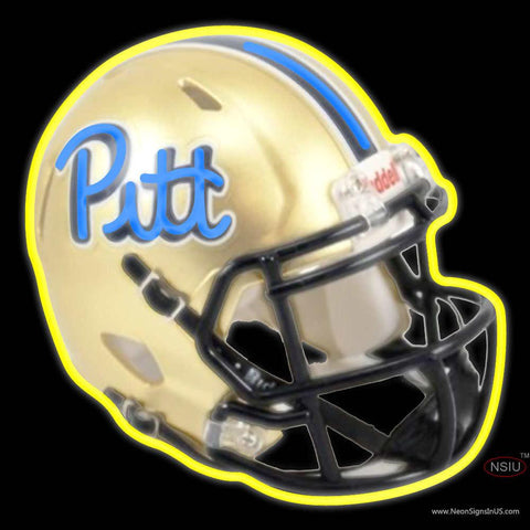 Custom Pitt Football Helmet Real Neon Glass Tube Neon Sign 