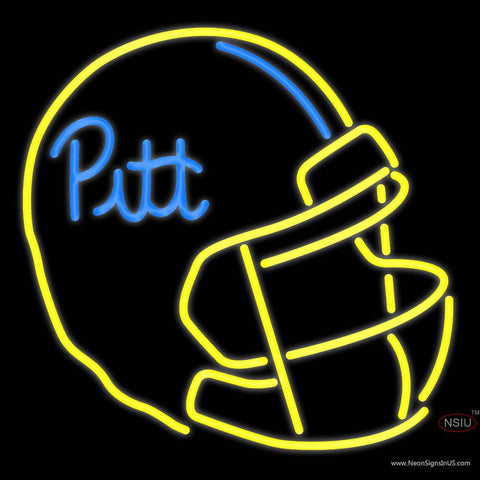 Custom Pitt Football Helmet Real Neon Glass Tube Neon Sign 