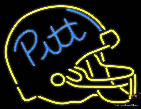 Custom Pitt Football Helmet Real Neon Glass Tube Neon Sign 