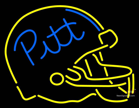 Custom Pitt Football Helmet Neon Sign  