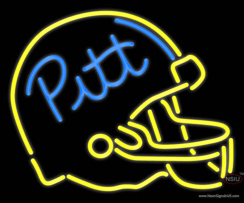 Custom Pitt Football Helmet Real Neon Glass Tube Neon Sign 