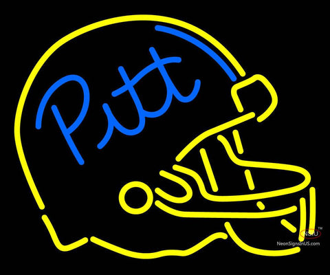 Custom Pitt Football Helmet Neon Sign  