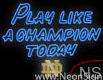 Custom Play Like A Champion Today Real Neon Glass Tube Neon Sign 
