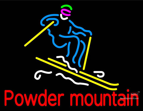 Custom Powder Mt Neon Sign  