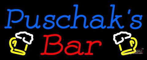 Custom Puschak Bar Neon Sign  