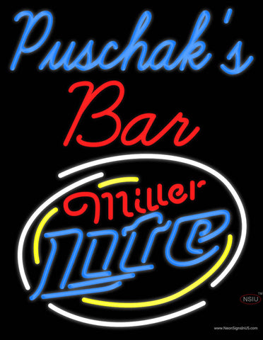 Custom Puschak Bar Real Neon Glass Tube Neon Sign 7 