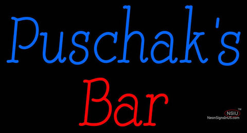 Custom Puschak Bar Neon Sign  