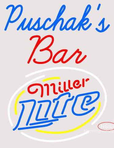 Custom Puschak Bar Neon Sign  