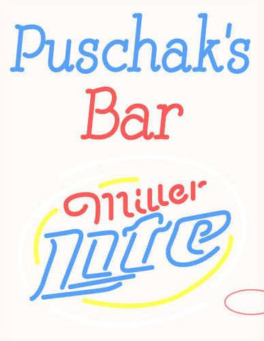 Custom Puschak Bar Real Neon Glass Tube Neon Sign 