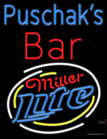 Custom Puschak Bar Real Neon Glass Tube Neon Sign 