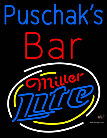 Custom Puschak Bar Neon Sign  