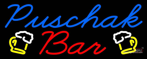 Custom Puschak Bar Neon Sign  