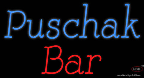 Custom Puschak Bar Real Neon Glass Tube Neon Sign 