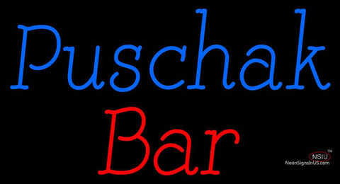 Custom Puschak Bar Neon Sign  