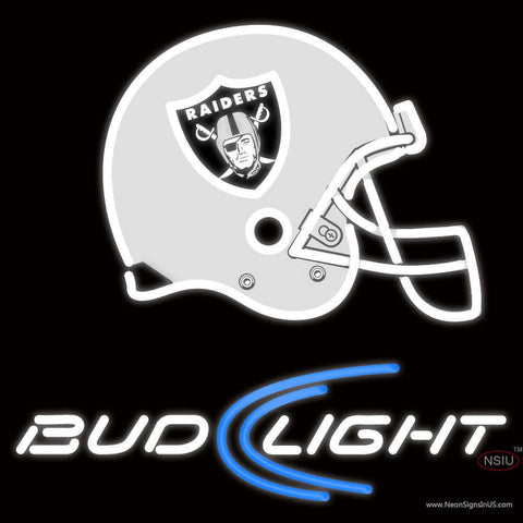 Custom Raiders Helmet Bud Light Logo Real Neon Glass Tube Neon Sign 