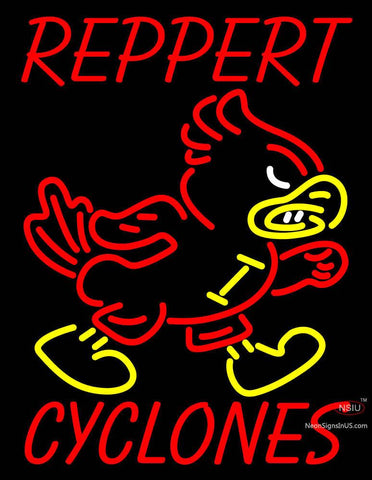 Custom Reppert Cyclones Logo Neon Sign  