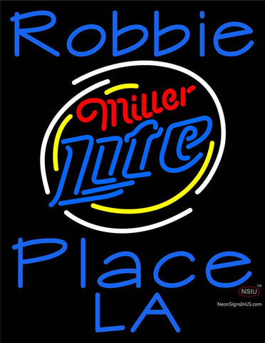 Custom Robbie Place La Neon Sign  