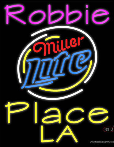 Custom Robbie Place La Real Neon Glass Tube Neon Sign 