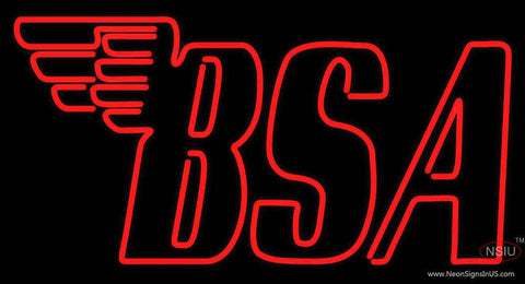 Custom Bsa Logo Real Neon Glass Tube Neon Sign 