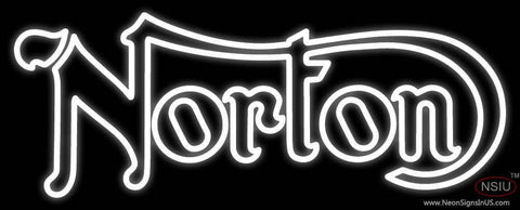 Custom Norton Logo Real Neon Glass Tube Neon Sign 