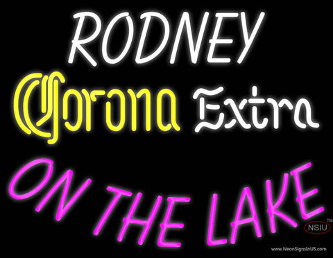 Custom Rodney On The Lake Corona Extra Real Neon Glass Tube Neon Sign 