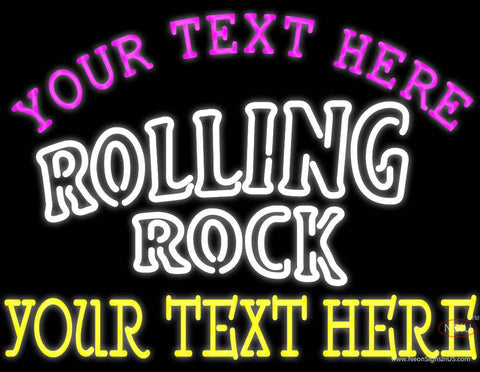 Custom Rolling Rock Double Line Neon Beer Sign 