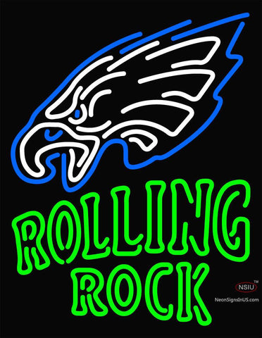 Custom Rolling Rock Philadelphia Eagles Neon Sign  