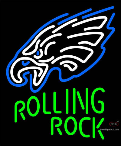 Custom Rolling Rock Philadelphia Eagles Neon Sign  
