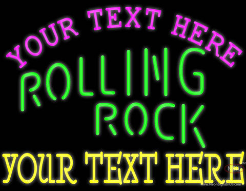 Custom Rolling Rock Single Line Neon Beer Sign