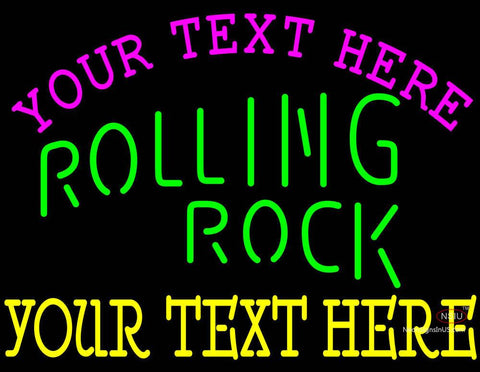 Custom Rolling Rock Single Line Neon Beer Sign