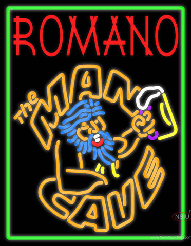 Custom Romano Man Cave Real Neon Glass Tube Neon Sign 