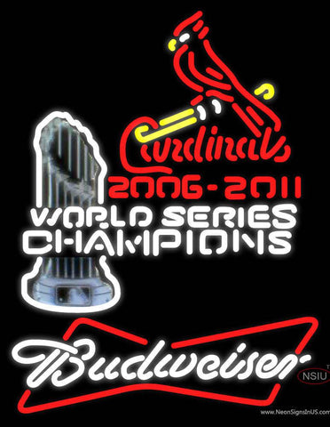 Custom Saint Louis Cardinals Champions   Beer Sign 