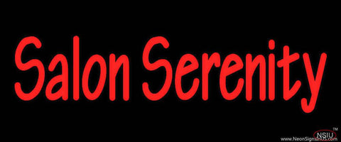 Custom Salon Serenity Real Neon Glass Tube Neon Sign