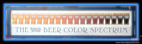 Custom Sam Adams Color Spectrum Poster Real Neon Glass Tube Neon Sign 