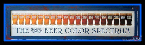 Custom Sam Adams Color Spectrum Poster Neon Sign  