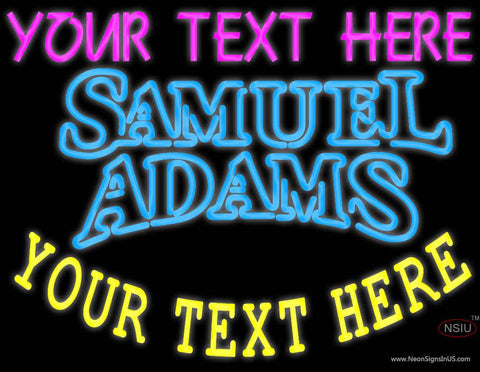 Custom Samuel Adams Double Line Neon Beer Sign