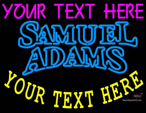 Custom Samuel Adams Double Line Neon Beer Sign 