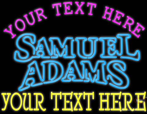 Custom Samuel Adams Double Line Neon Beer Sign