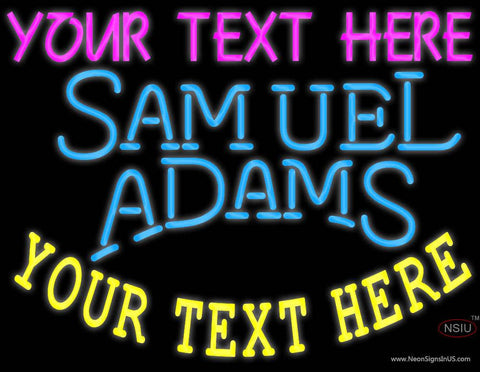 Custom Samuel Adams Single Line Neon Beer Sign