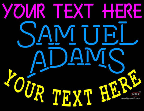 Custom Samuel Adams Single Line Neon Beer Sign 