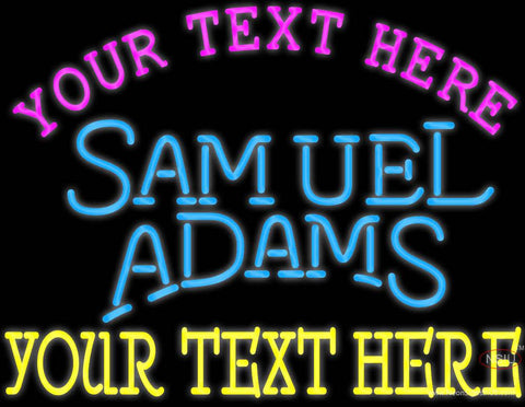 Custom Samuel Adams Single Line Neon Beer Sign