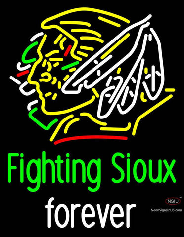 Custom Sheila Gemar Fighting Sioux Neon Sign  