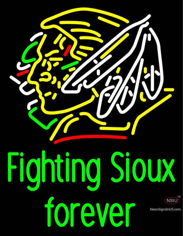 Custom Sheila Gemar Fighting Sioux Neon Sign  