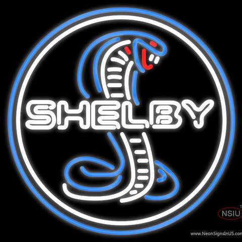 Custom Shelby Cobra Round Real Neon Glass Tube Neon Sign