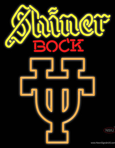 Custom Shiner Bock With Texas Logo Real Neon Glass Tube Neon Sign