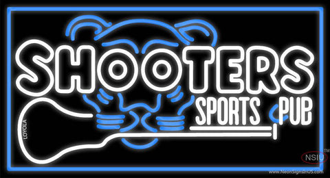 Custom Shooters Sports C Pub Real Neon Glass Tube Neon Sign