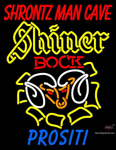 Custom Shrontz Man Cave Prosit Shiner Neon Sign  