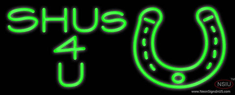 Custom Shus  U Real Neon Glass Tube Neon Sign