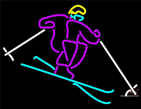 Logo of Skier Neon Sign 
